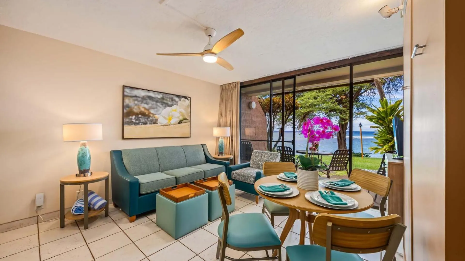 Kuleana Club #707 Oceanfront - 1 Bedroom & 1 Bathroom - Ground Floor Kahana