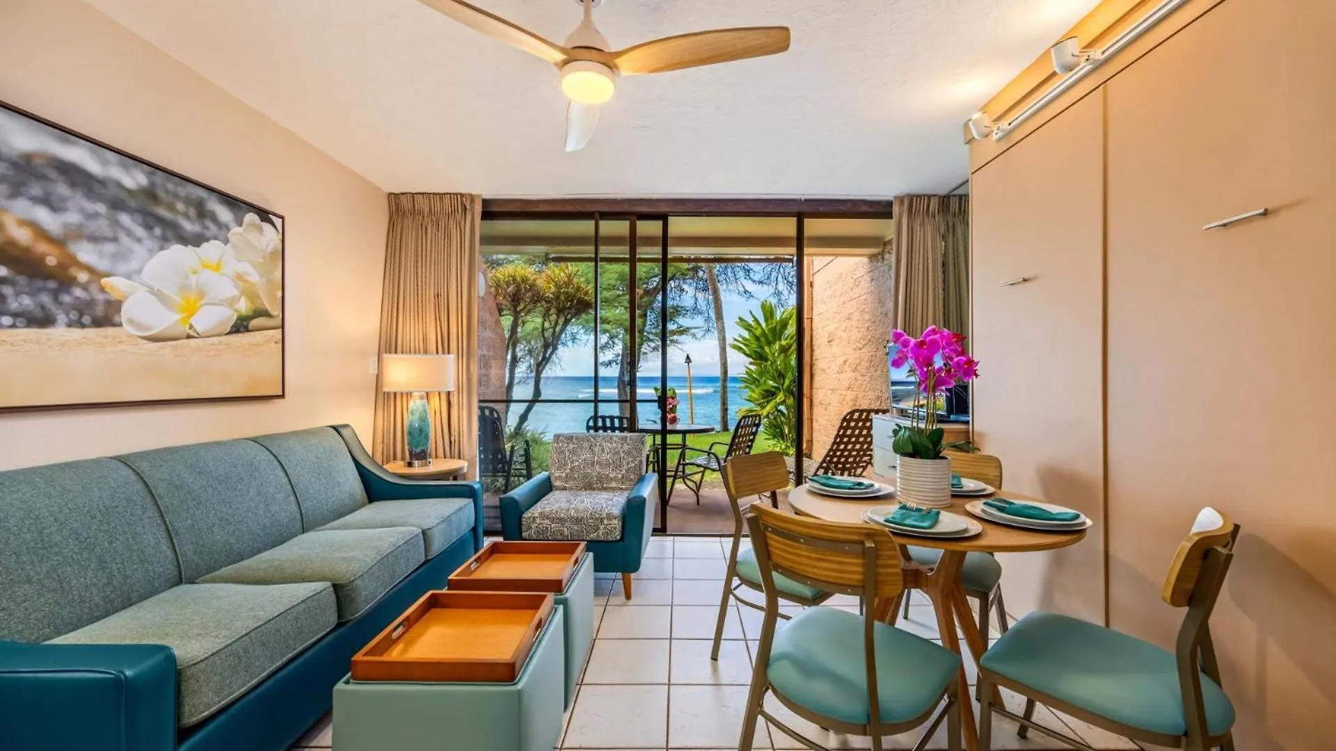 Kuleana Club #707 Oceanfront - 1 Bedroom & 1 Bathroom - Ground Floor Kahana USA